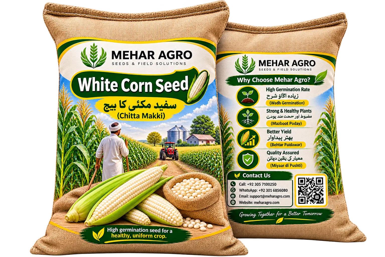 سفید مکئی کا بیج (White Corn Seed)