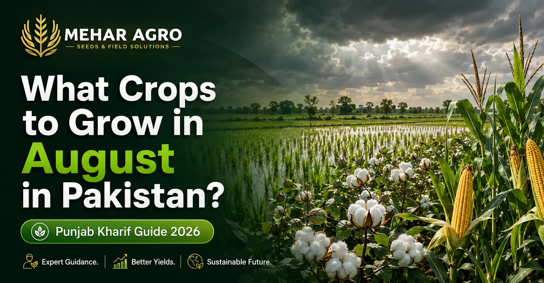 What Crops to Grow in August in Pakistan? Punjab Guide 202