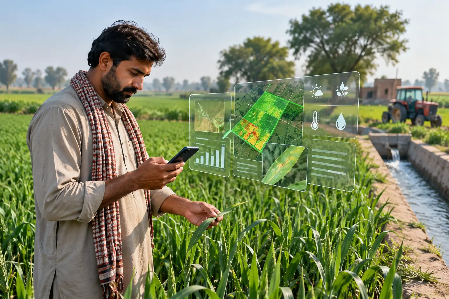 AI in agriculture in Pakistan helping farmers with smart crop monitoring